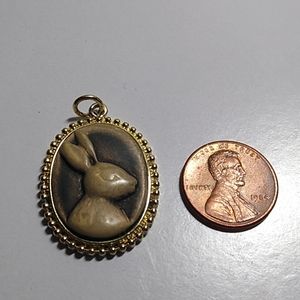 Cameo Rabbit Pendant